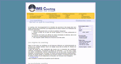 Desktop Screenshot of coaching.ims-creation.com