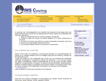 Tablet Screenshot of coaching.ims-creation.com
